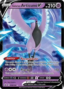 Galarian Articuno V 58/198 SWSH Chilling Reign Ultra Rare Pokemon Card TCG Near Mint