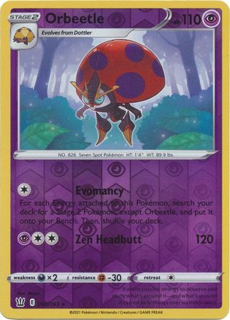 Orbeetle 65/163 SWSH Battle Styles Reverse Holo Rare Pokemon Card TCG