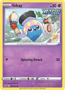 Inkay 69/198 SWSH Chilling Reign Common Pokemon Card TCG Near Mint