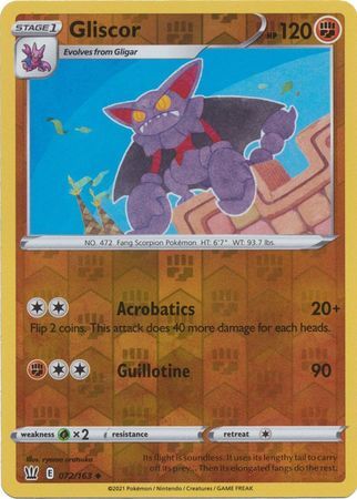 Gliscor 72/163 SWSH Battle Styles Reverse Holo Uncommon Pokemon Card TCG
