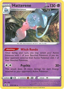 Hatterene 73/198 SWSH Chilling Reign Holo Rare Pokemon Card TCG Near Mint