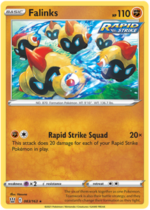 Falinks 83/163 SWSH Battle Styles Vivid Voltage Rare Pokemon Card TCG