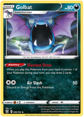 Golbat 90/163 SWSH Battle Styles Uncommon Pokemon Card TCG