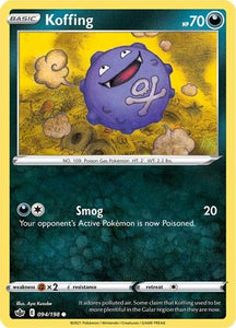 Koffing 94/198 SWSH Chilling Reign Common Pokemon Card TCG Near Mint