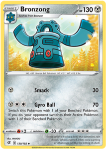 rebel clash sword and shield single cards kawaii collector australia Bronzong 130/192 SWSH Rebel Clash Uncommon Pokemon Card TCG