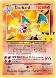 Charizard 4/102 SWSH Celebrations 25th Anniversary Classic Collection Holo Rare Pokemon Card TCG