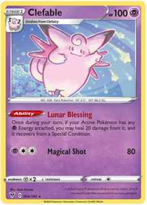 Clefable 64/185 Vivid Voltage Rare Pokemon Card TCG Near Mint