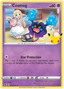 Cosmog 13/25 SWSH Celebrations 25th Anniversary Holo Rare Pokemon Card TCG