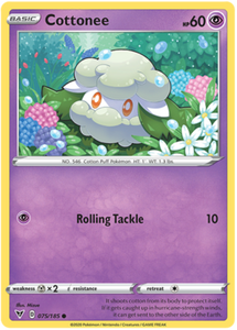 Cottonee 75/185 Vivid Voltage Common Pokemon Card TCG Near Mint