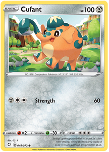 Cufant 49/72 Shining Fates Common Pokemon Card TCG Near Mint