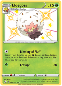 Eldegoss SV11/SV122 SWSH Shining Fates Shiny Vault Pokemon Card TCG Near Mint 