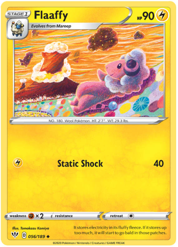 Flaaffy 56/189 SWSH Darkness Ablaze Uncommon Pokemon Card TCG Near Mint