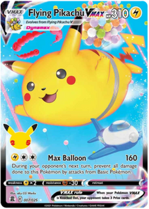 Flying Pikachu VMAX 7/25 SWSH Celebrations 25th Anniversary Holo Ultra Rare Pokemon Card TCG