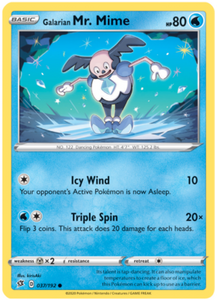 rebel clash sword and shield single cards kawaii collector australia Galarian Mr. Mime 37/192 SWSH Rebel Clash Common Pokemon Card TCG