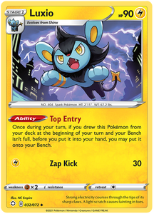 Luxio 32/72 Shining Fates Uncommon Pokemon Card TCG Near Mint