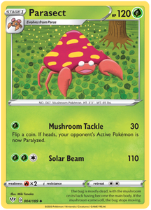 Parasect 4/189 SWSH Darkness Ablaze Uncommon Pokemon Card TCG Near Mint