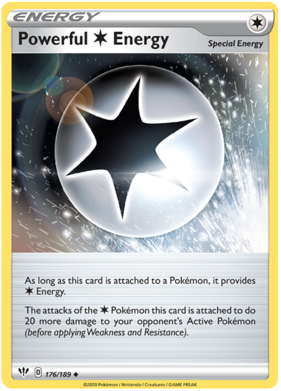 Powerful (C) Energy 176/189 SWSH Darkness Ablaze Uncommon Trainer Pokemon Card TCG Near Mint