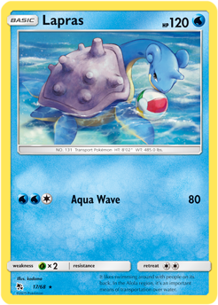 Lapras 17/68 SM Hidden Fates Rare Pokemon Card TCG Kawaii Collector Lapras 17/68 SM Hidden Fates Rare Pokemon Card TCG Kawaii Collector
