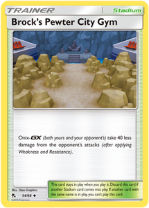 Brock's Pewter City Gym 54/68 SM Hidden Fates Uncommon Trainer Pokemon Card TCG - Kawaii Collector