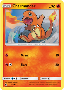 Charmander 7/68 SM Hidden Fates Common Pokemon Card TCG - Kawaii Collector