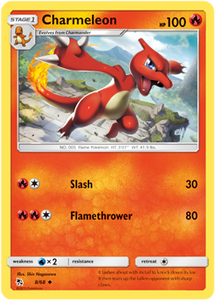 Charmeleon 8/68 SM Hidden Fates Uncommon Pokemon Card TCG - Kawaii Collector