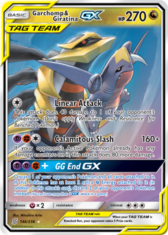 Garchomp & Giratina GX 146/236 SM Unified Minds Holo Ultra Rare Pokemon Card TCG - Kawaii Collector