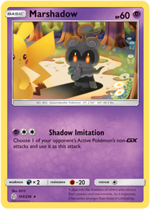 Marshadow 103/236 SM Cosmic Eclipse Rare Pokemon Card TCG - Kawaii Collector