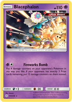 Blacephalon 104/236 SM Cosmic Eclipse Holo Rare Pokemon Card TCG - Kawaii Collector