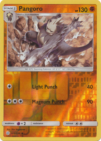Pangoro 120/236 SM Cosmic Eclipse Reverse Holo Uncommon Pokemon Card TCG - Kawaii Collector