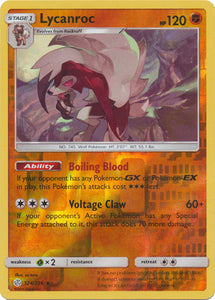 Lycanroc 124/236 SM Cosmic Eclipse Reverse Holo Rare Pokemon Card TCG - Kawaii Collector