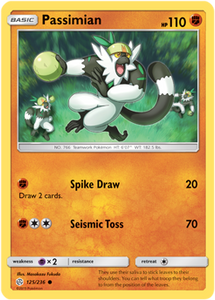 Passimian 125/236 SM Cosmic Eclipse Common Pokemon Card TCG - Kawaii Collector