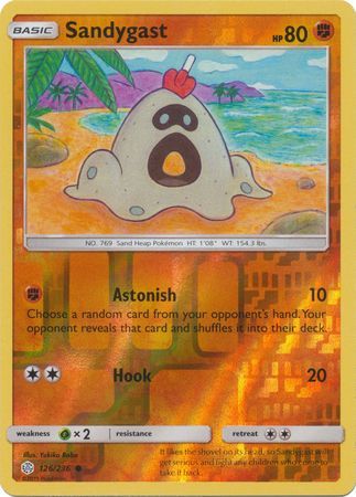 Sandygast 126/236 SM Cosmic Eclipse Reverse Holo Common Pokemon Card TCG - Kawaii Collector