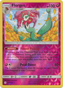 Florges 152/236 SM Cosmic Eclipse Reverse Holo Rare Pokemon Card TCG - Kawaii Collector