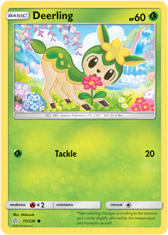 Deerling 15/236 SM Cosmic Eclipse Common Pokemon Card TCG - Kawaii Collector