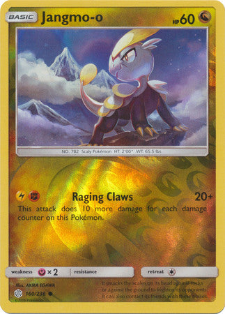 Jangmo-o 160/236 SM Cosmic Eclipse Reverse Holo Common Pokemon Card TCG - Kawaii Collector