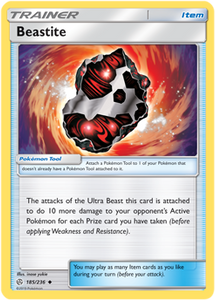 Beastite 185/236 SM Cosmic Eclipse Uncommon Trainer Pokemon Card TCG - Kawaii Collector
