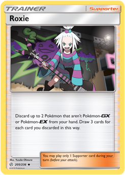 Roxie 205/236 SM Cosmic Eclipse Uncommon Trainer Pokemon Card TCG - Kawaii Collector