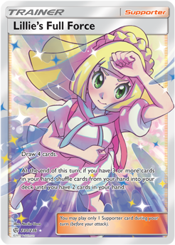 Lillie’s Full Force 230/236 SM Cosmic Eclipse Holo Ultra Rare Full Art Pokemon Card TCG - Kawaii Collector