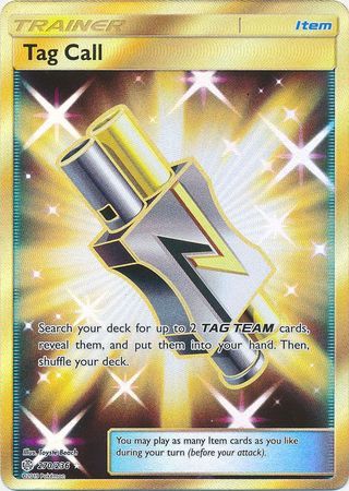 Tag Call 270/236 SM Cosmic Eclipse Holo Secret Rare Full Art Pokemon Card TCG - Kawaii Collector
