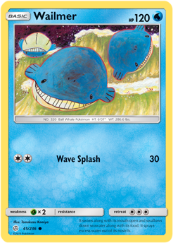 Wailmer 45/236 SM Cosmic Eclipse Common Pokemon Card TCG - Kawaii Collector