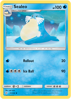 Sealeo 51/236 SM Cosmic Eclipse Uncommon Pokemon Card TCG - Kawaii Collector