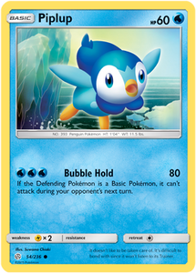 Piplup 54/236 SM Cosmic Eclipse Common Pokemon Card TCG - Kawaii Collector