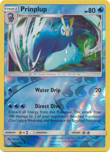 Prinplup 55/236 SM Cosmic Eclipse Reverse Holo Uncommon Pokemon Card TCG - Kawaii Collector