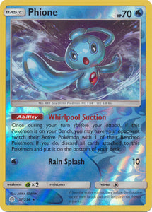 Phione 57/236 SM Cosmic Eclipse Reverse Holo Rare Pokemon Card TCG - Kawaii Collector