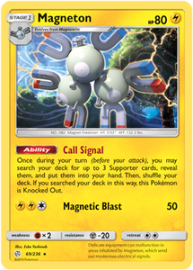 Magneton 69/236 SM Cosmic Eclipse Holo Rare Pokemon Card TCG - Kawaii Collector