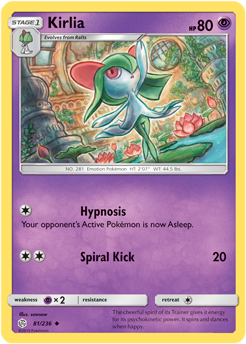 Kirlia 81/236 SM Cosmic Eclipse Uncommon Pokemon Card TCG - Kawaii Collector