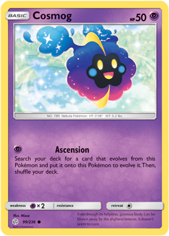 Cosmog 99/236 SM Cosmic Eclipse Common Pokemon Card TCG - Kawaii Collector