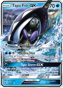 Tapu Fini GX 39/147 SM Burning Shadows Ultra Rare Holo Pokemon Card TCG - Kawaii Collector