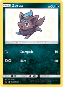 Zorua SV25/SV94 SM Hidden Fates Holo Shiny Rare Pokemon Card TCG - Kawaii Collector