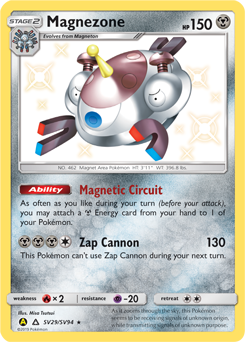 Magnezone SV29/SV94 SM Hidden Fates Holo Shiny Rare Pokemon Card TCG - Kawaii Collector